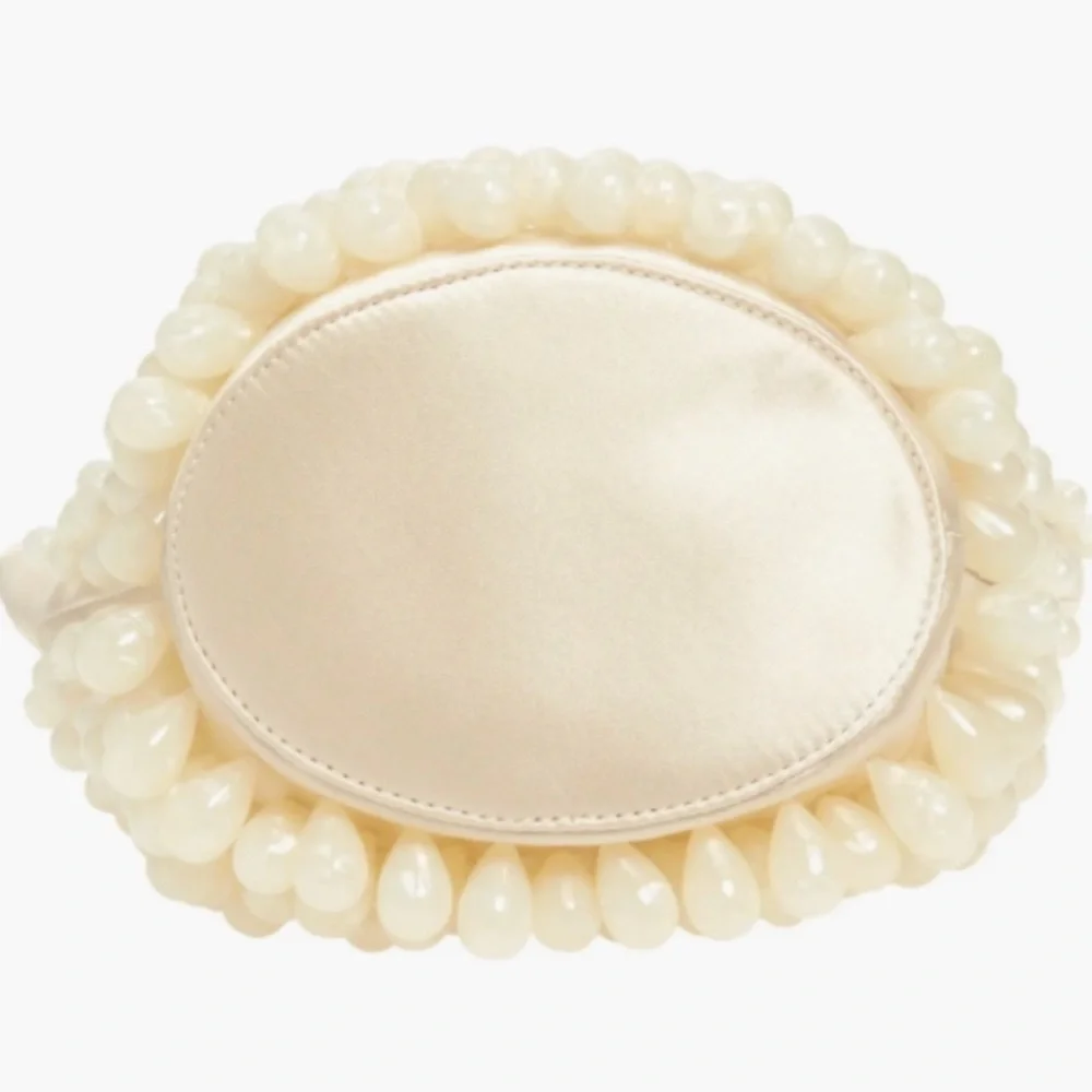 🌺🎉HP🌺 NWT Cult Gaia Gia Satin Shoulder Bag Ivory - Picture 16 of 16